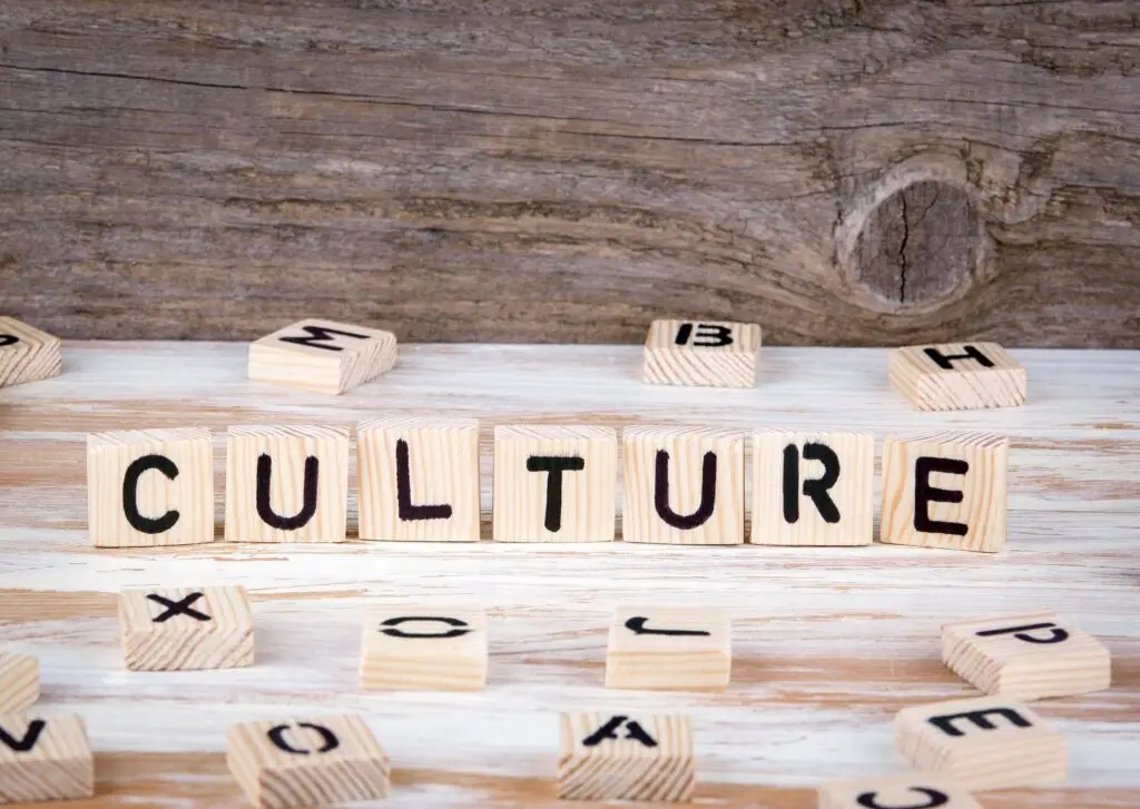 Culture from wooden letters